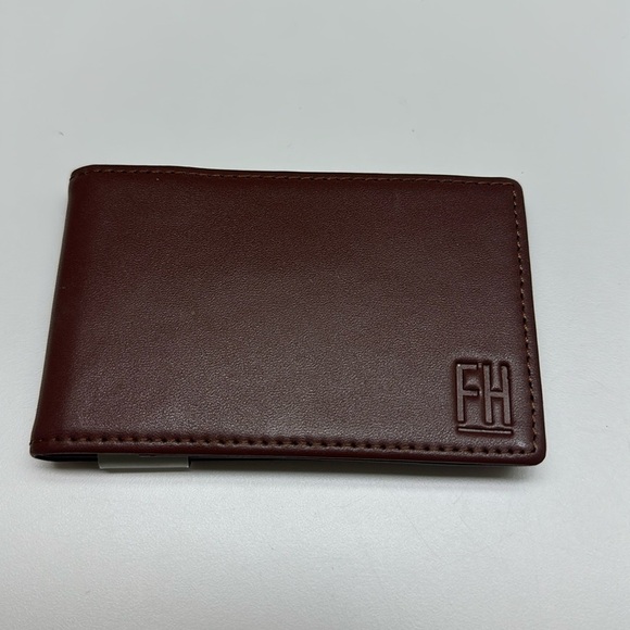 Men’s Forrest & Harold Money Clip Slim Wallet in Top Grain Leather - Picture 1 of 3